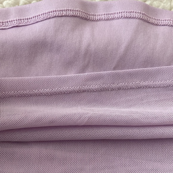 Lavender Side Cinched Mini Dress - Picture 5 of 5